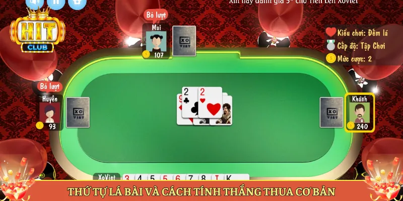 Thứ Tự Lá Bài Và Cách Tính Thắng Thua Cơ Bản