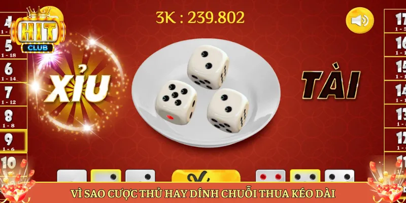 Vì Sao Cược Thủ Hay Dính Chuỗi Thua Kéo Dài