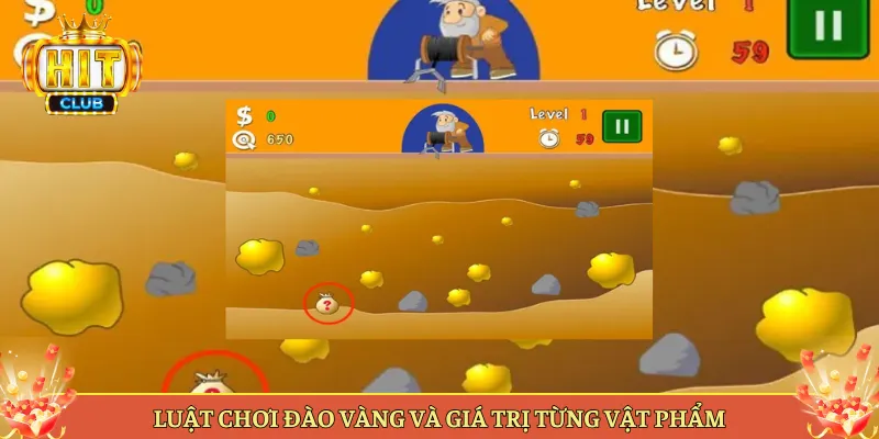 Luật Chơi Đào Vàng Và Giá Trị Từng Vật Phẩm